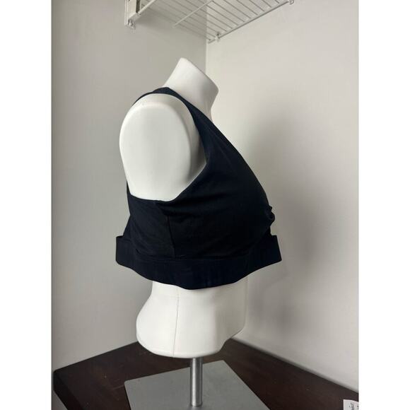 Fabletics Sports Bra w/Twist Front Black 2X NWOT - Picture 4 of 7